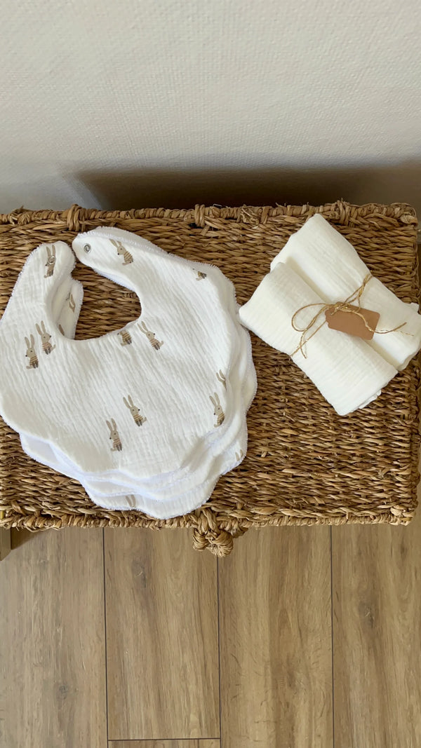 Bavoirs bébé - Lot de 4 bavoirs