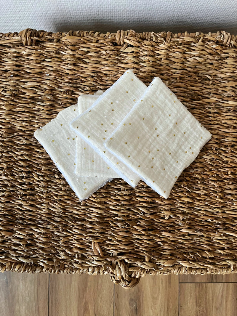 Lingettes lavables réutilisables